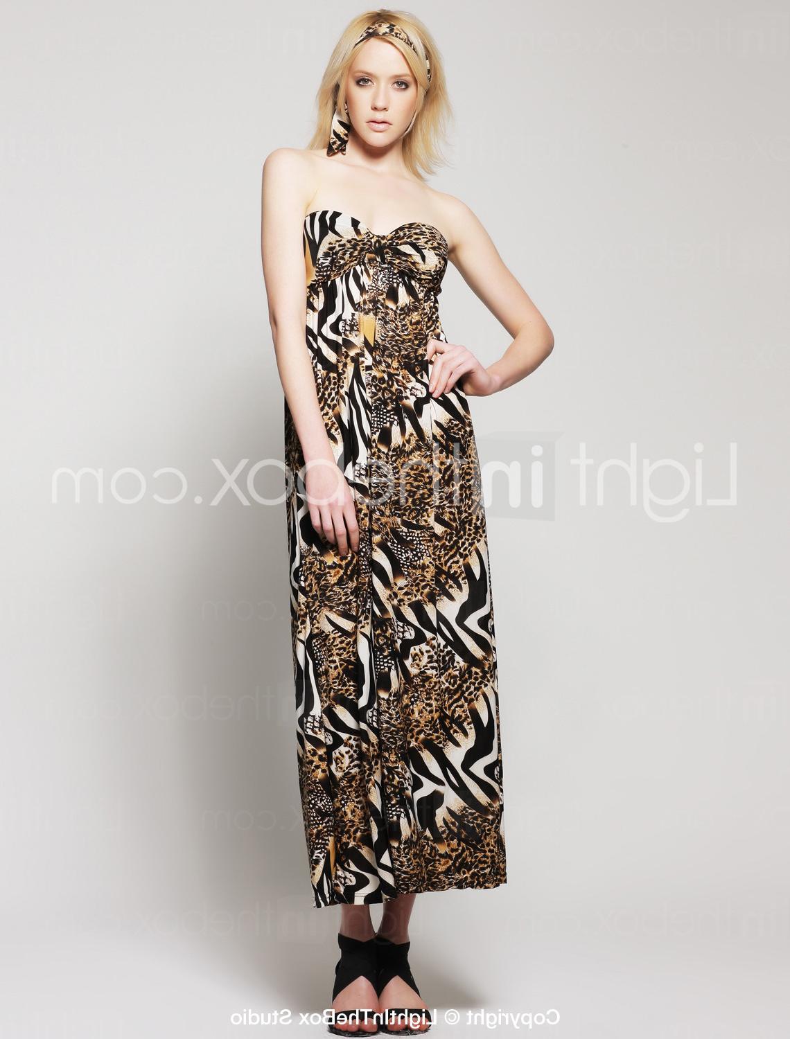 Mix Animal Print Maxi Dress