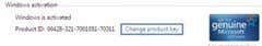 Windows 7-productcode