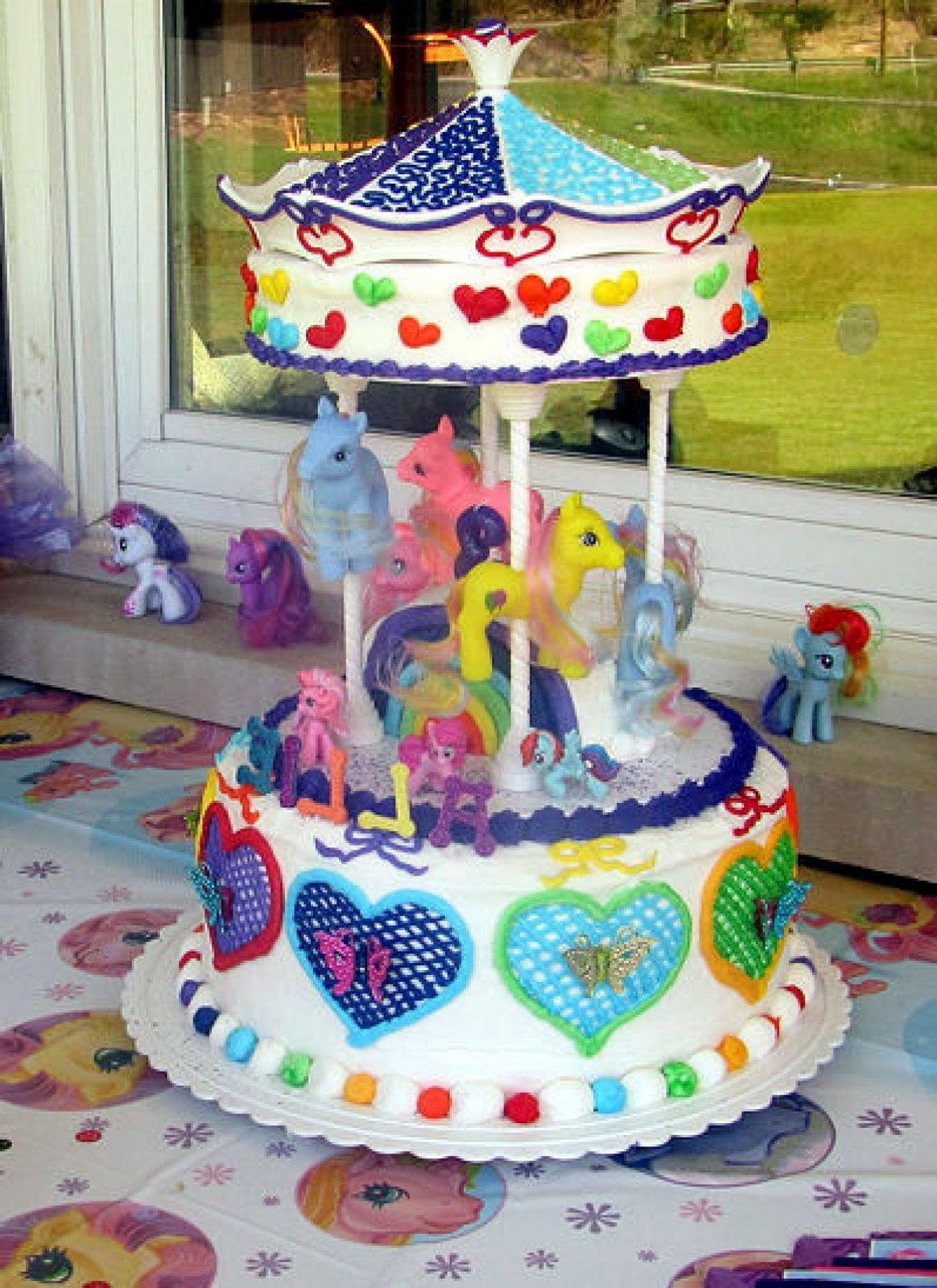 My Little Pony Carousel Cake