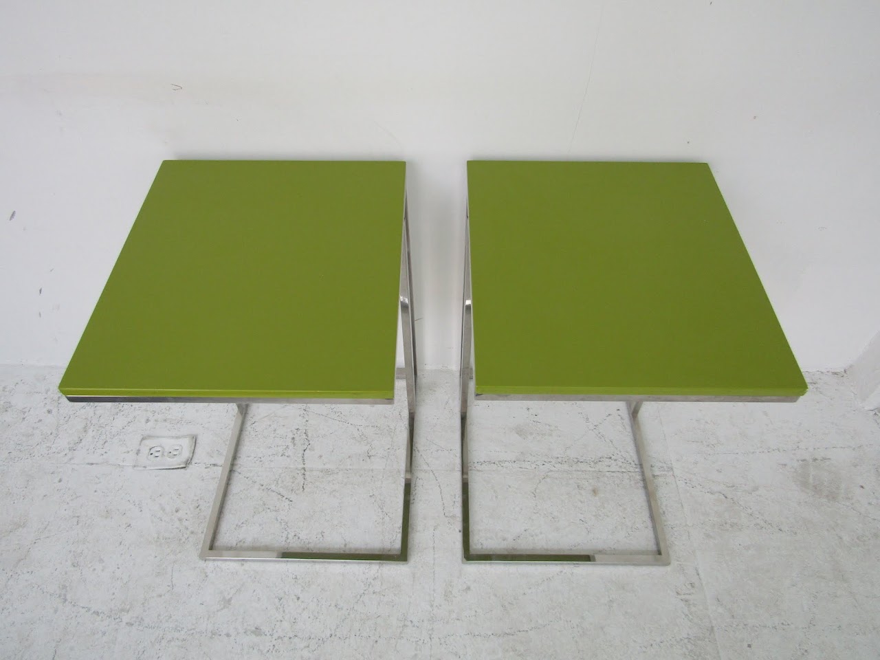Contemporary Side Table Pair