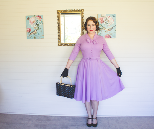 Reproduction 1950's dress by Top Runway | Lavender & Twill