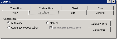 Excel automatische berekening