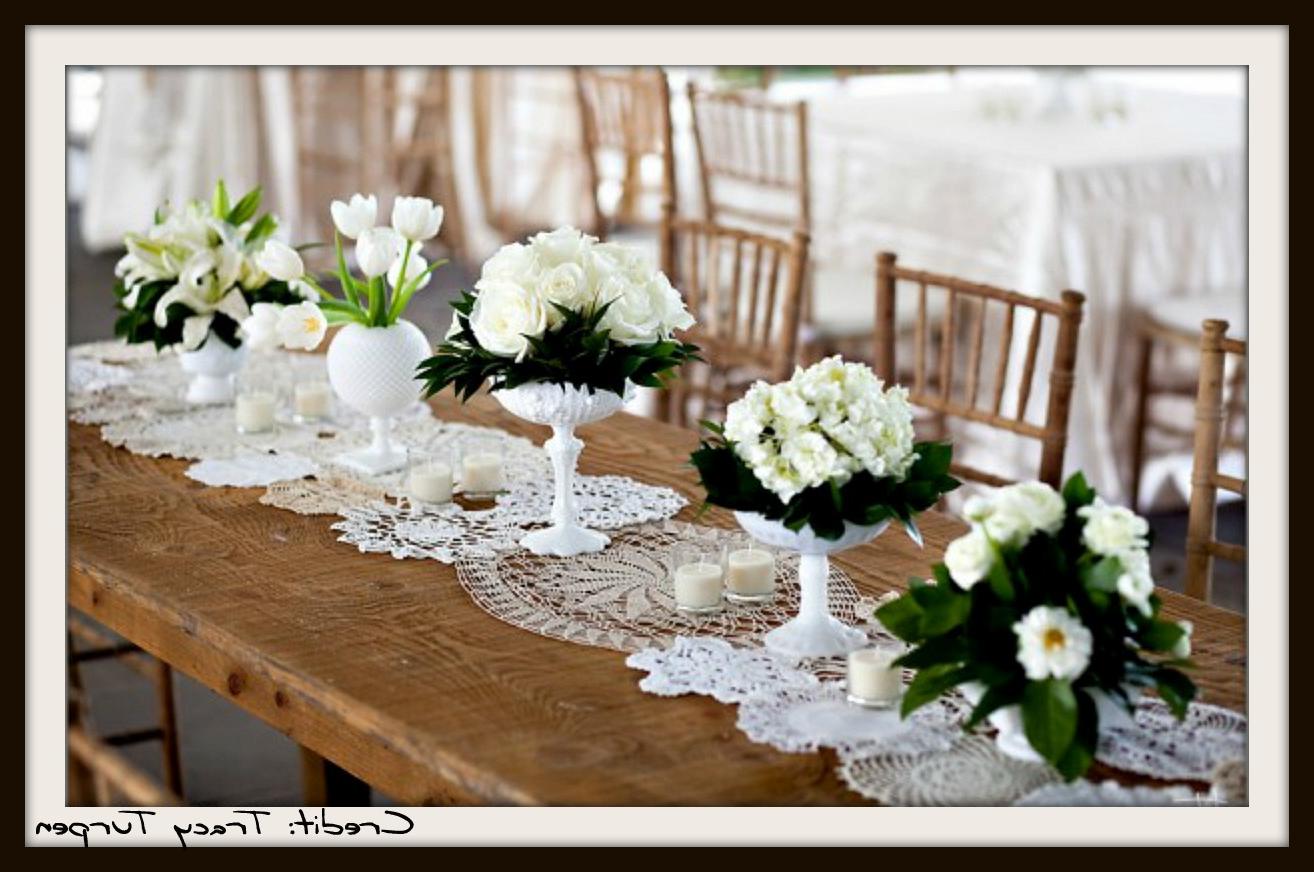 lace wedding table linen ideas