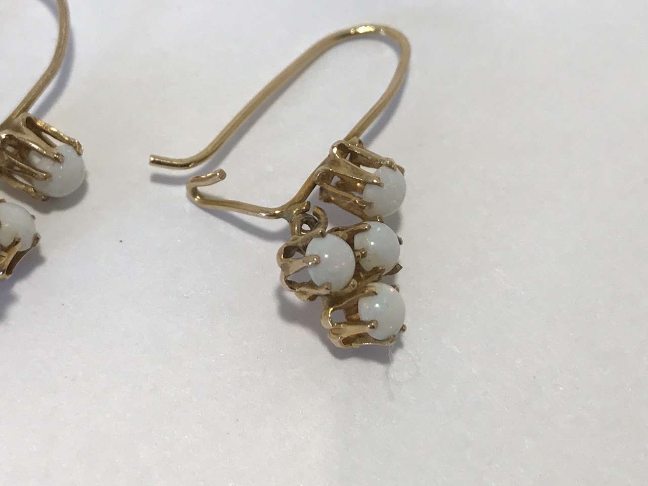 14K Gold and Opal Earrings