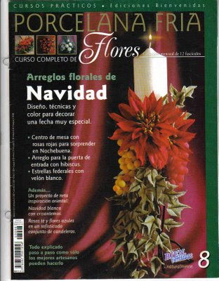 Arreglos florales navidad porcelana fría 00