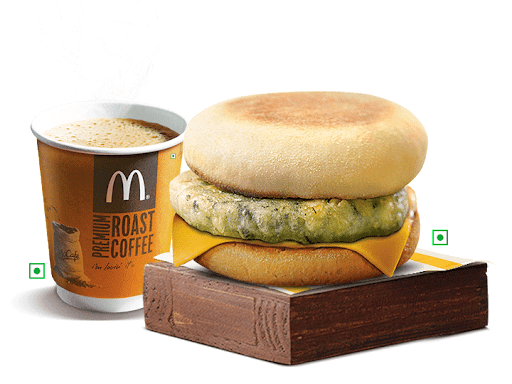 Veg McMuffin  with Beverage