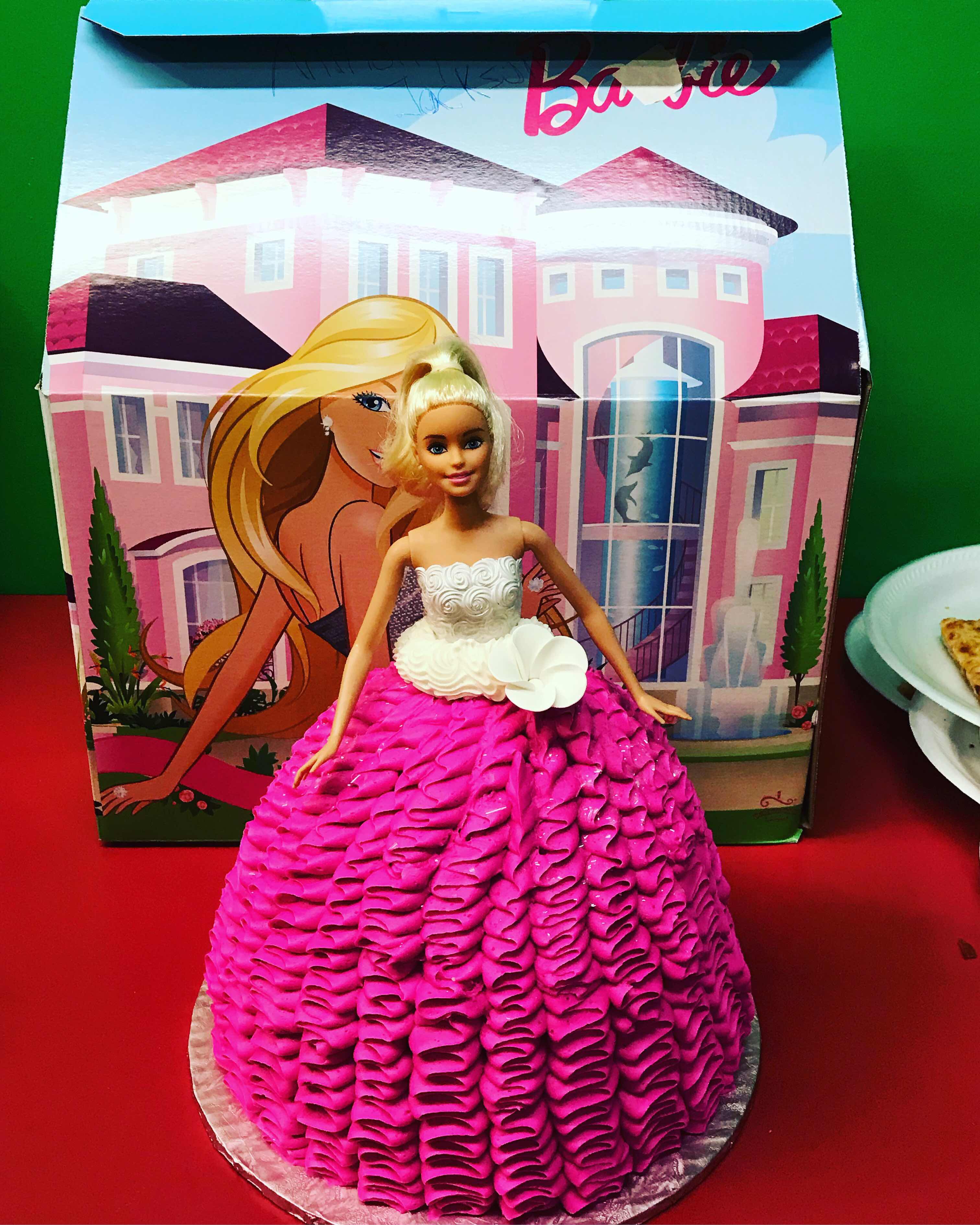 barbie dream house birthday cake