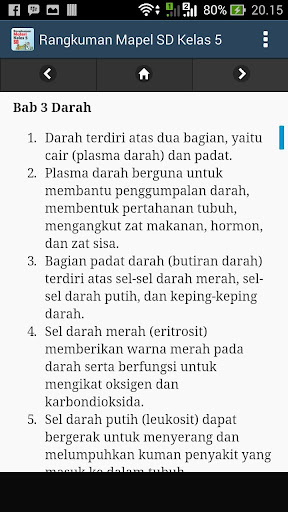 Rangkuman Mapel SD Kelas 5