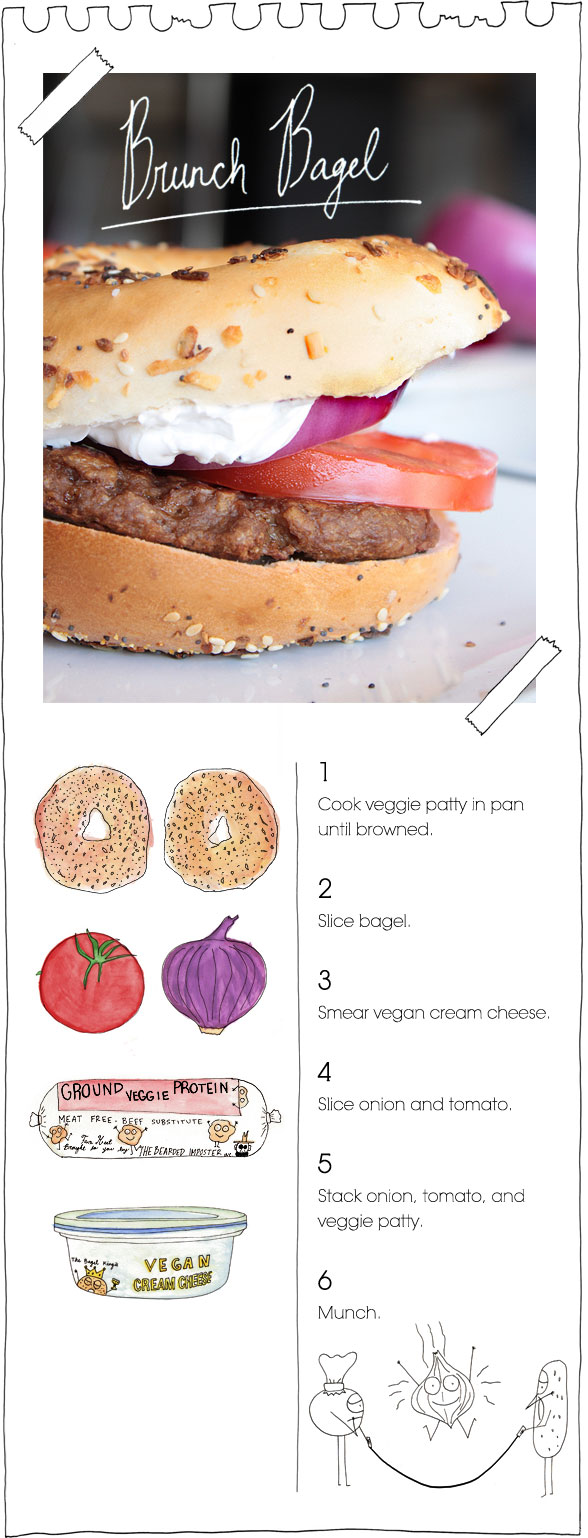 The Vegan Stoner's Brunch Bagel