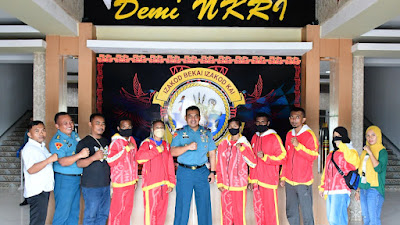 Danlantamal XI Berangkatkan Atlet Sambo Kabupaten Merauke 