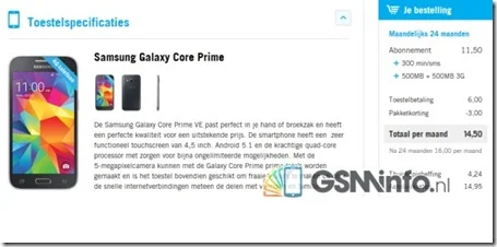 Samsung Galaxy Core Prime Value Edition