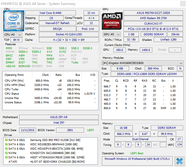 Kingston KC1000, NVMe, SSD