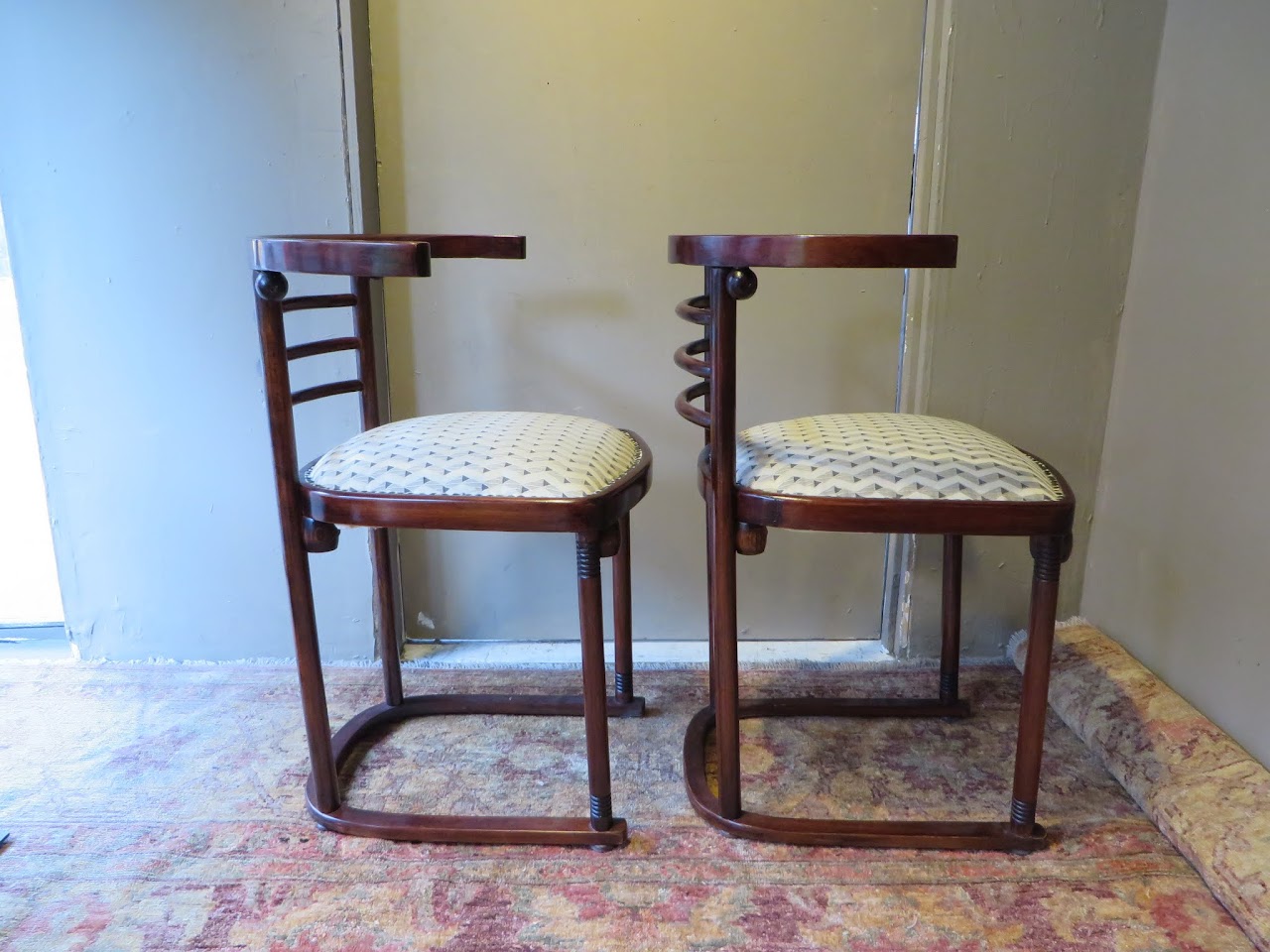 Josef Hoffmann "Fledermaus" Kohn Chair Pair 2