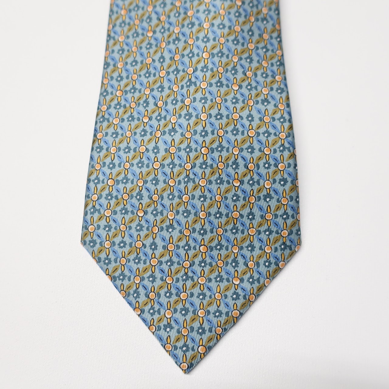 Hermès Sea-Foam Print Tie