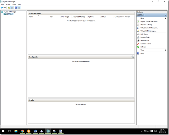 Hyper-V Manager