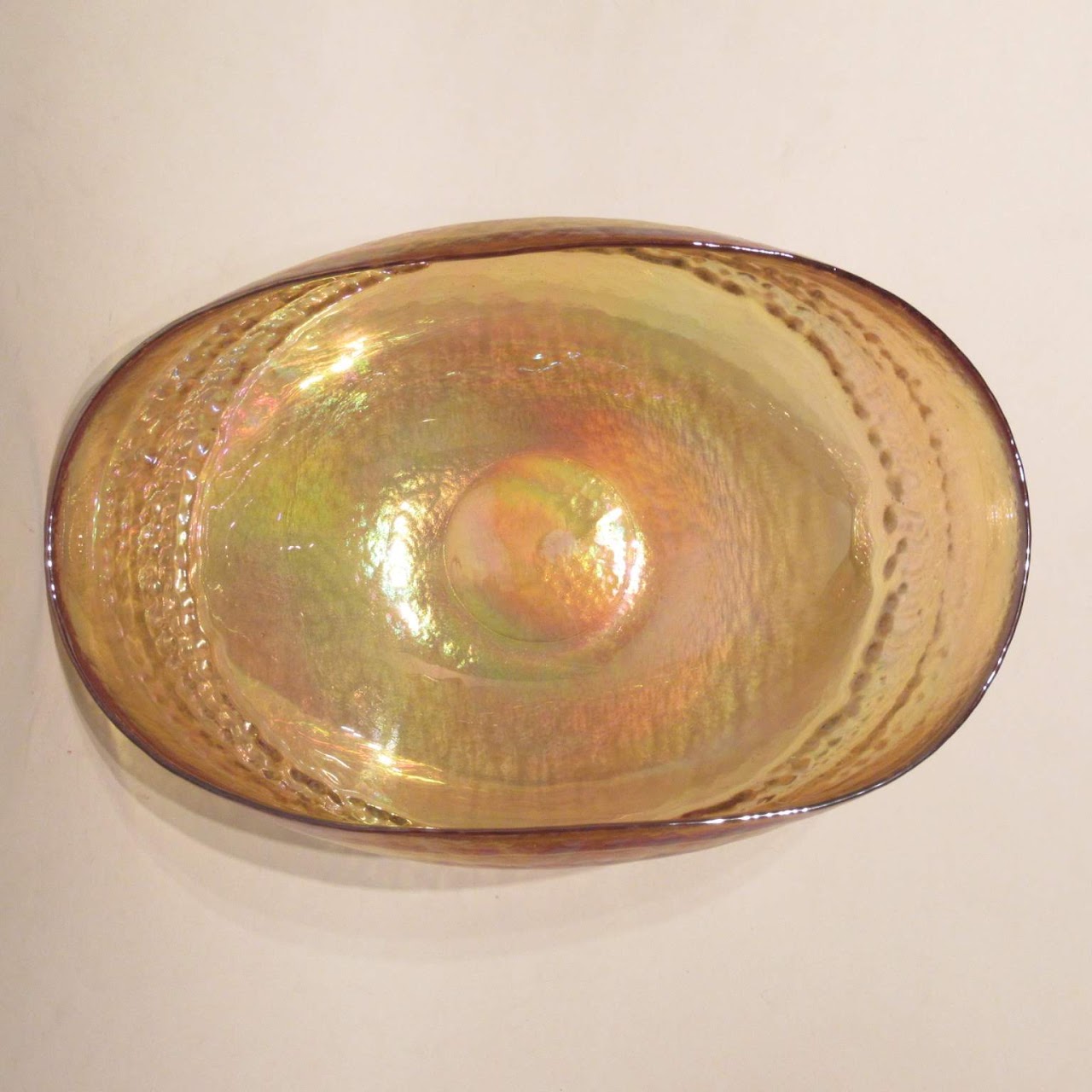 Yalos Casa Murano Iridescent Glass Bowl