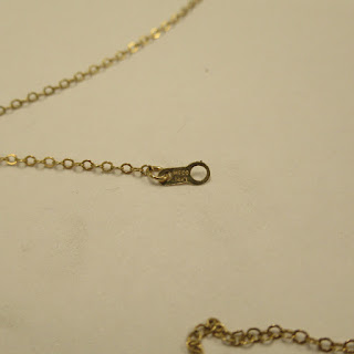 14K Gold and Lapis Pendant Necklace