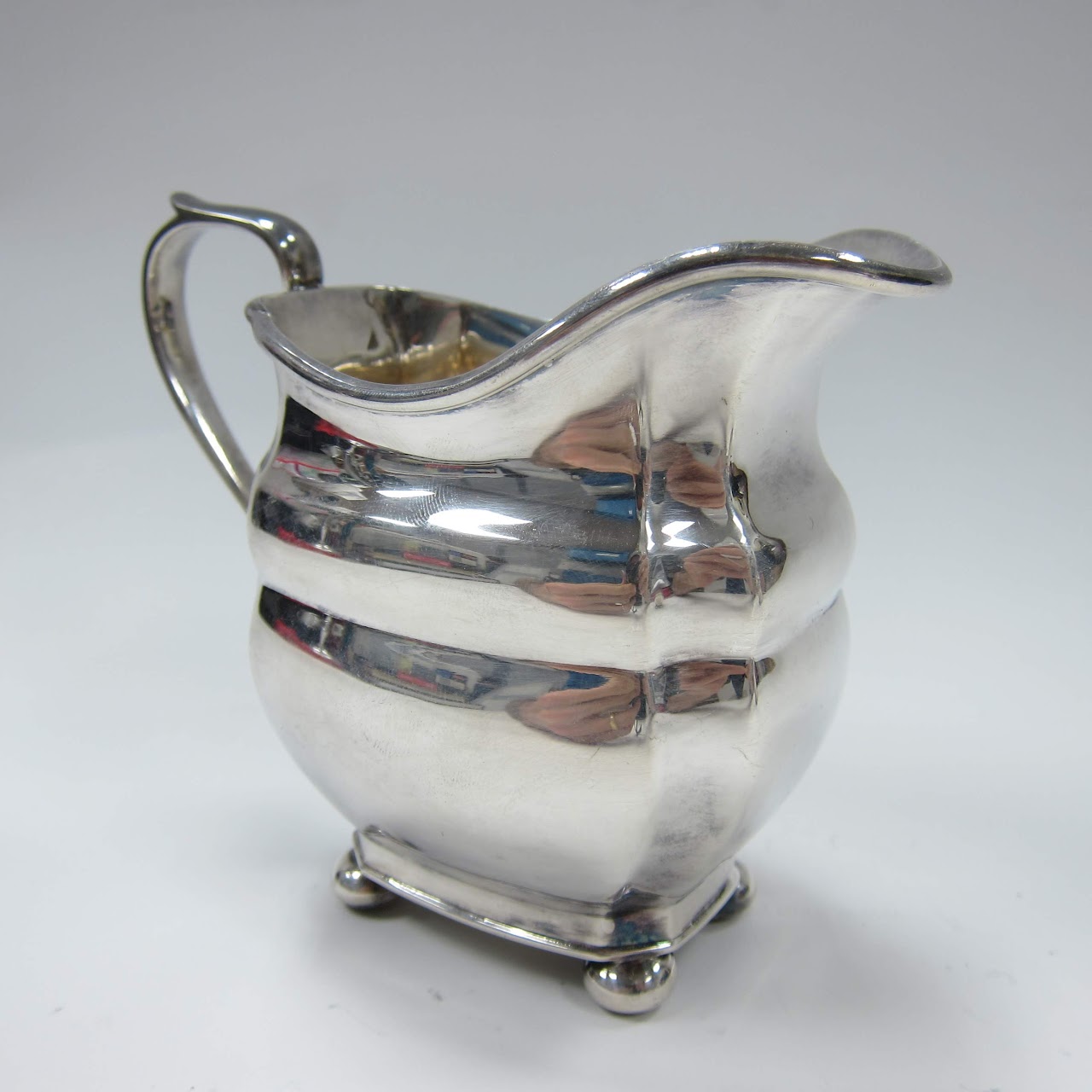 C J Vander Silver Plate Sugar Bow & Creamer