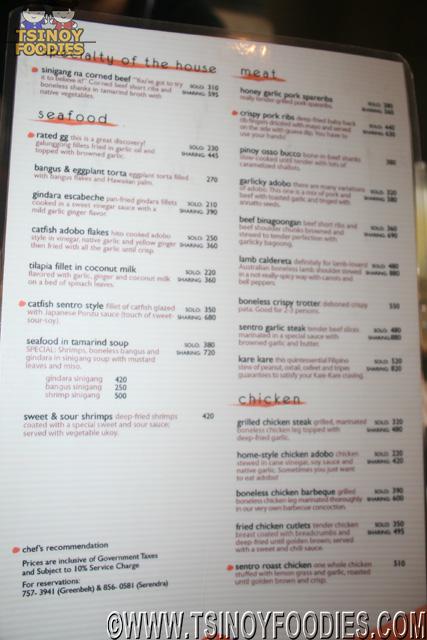 Sentro 1771: Modern Filipino Dining at Its Best | Tsinoy Foodies
