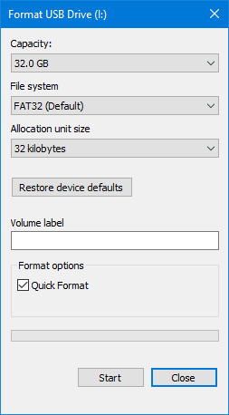 Uw versleutelde USB-drive formatteren