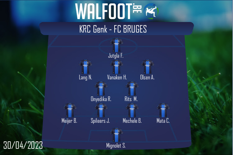 Composition FC Bruges | KRC Genk - FC Bruges (30/04/2023)