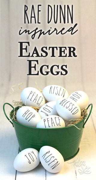 How to make rae dunn inspired easter eggs