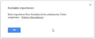 Google kontakte importieren
