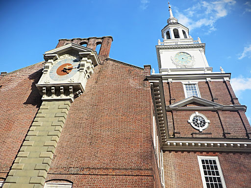  Clocks adorn all four sides of Independence Hall