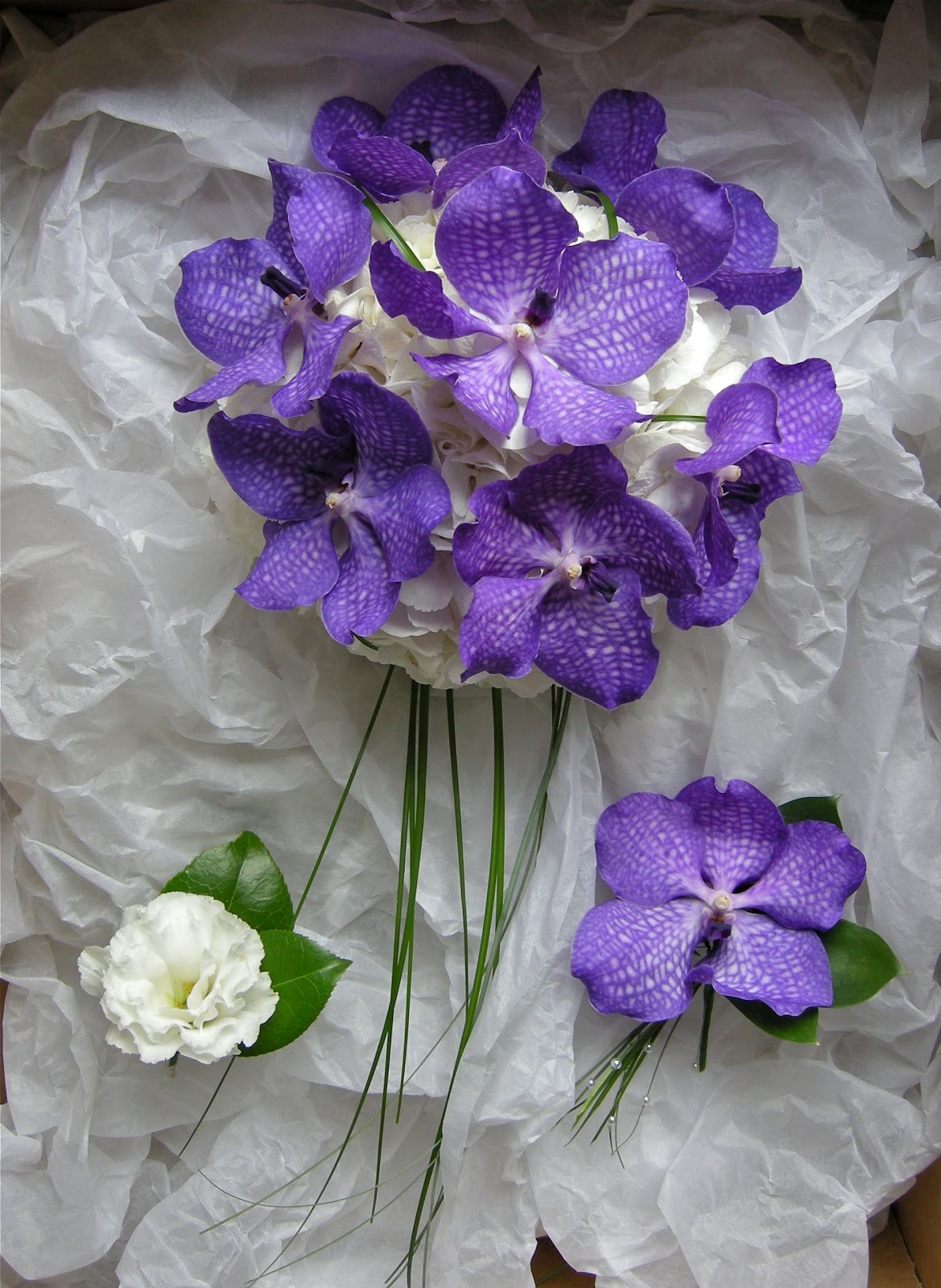 Purple and white wedding