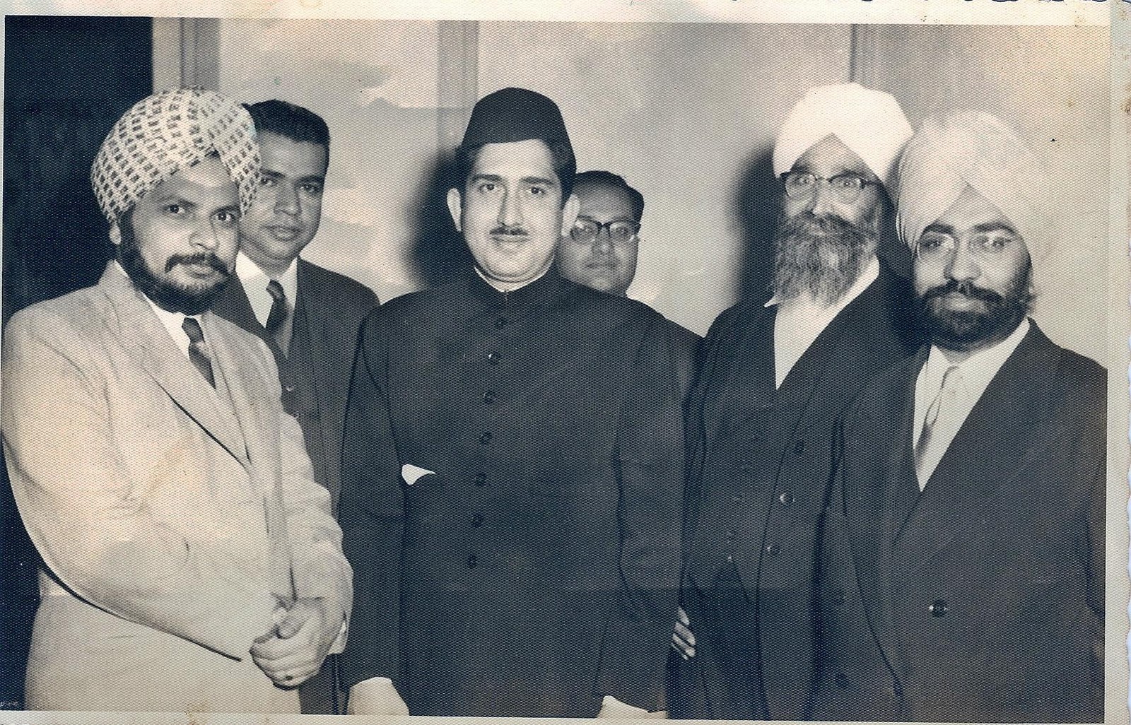 My father with members of the Indian community in Tehran.