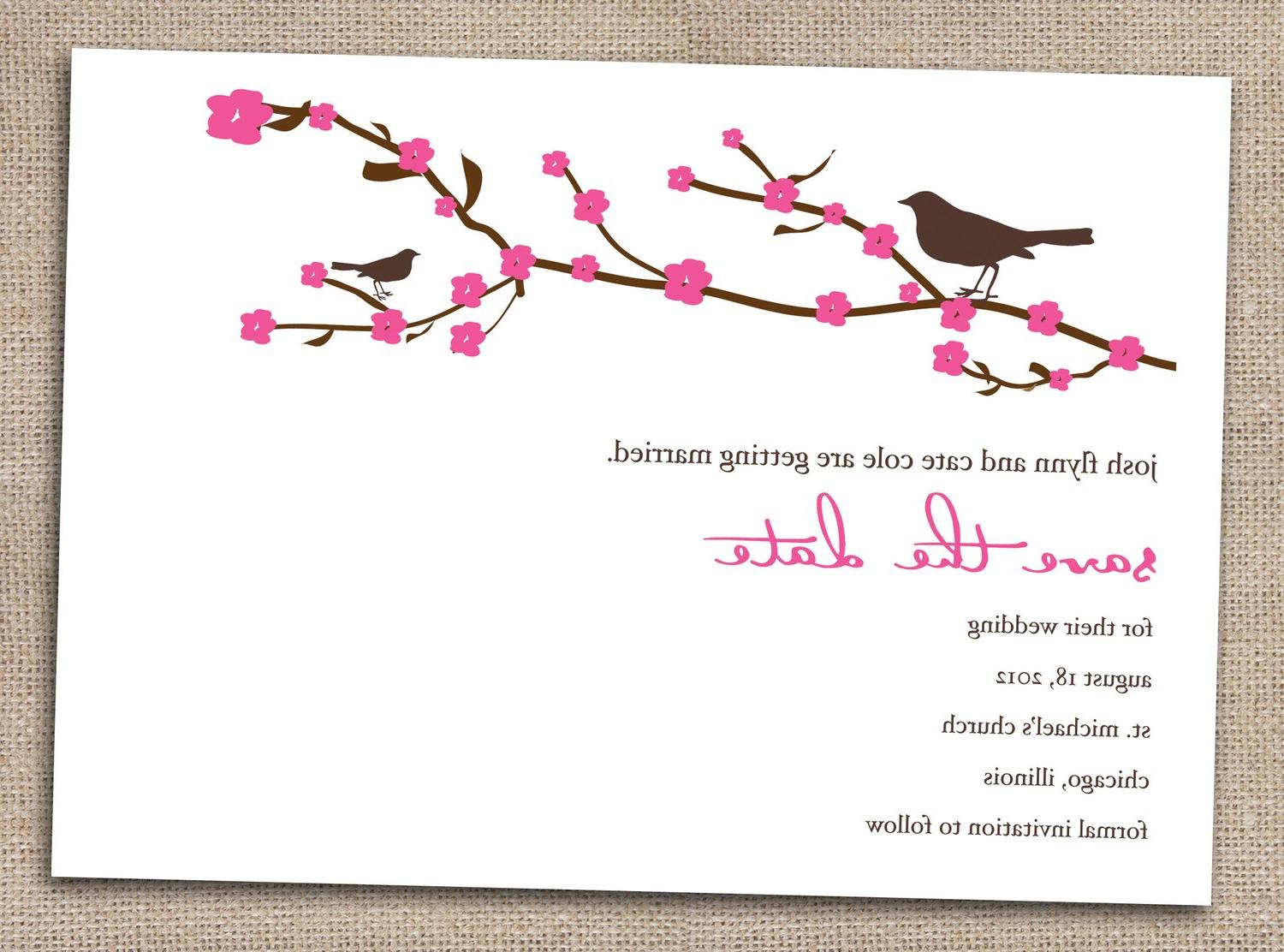 wedding invite format