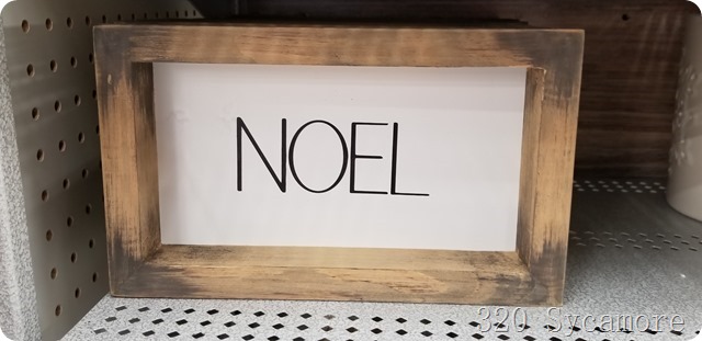 noel wood sign