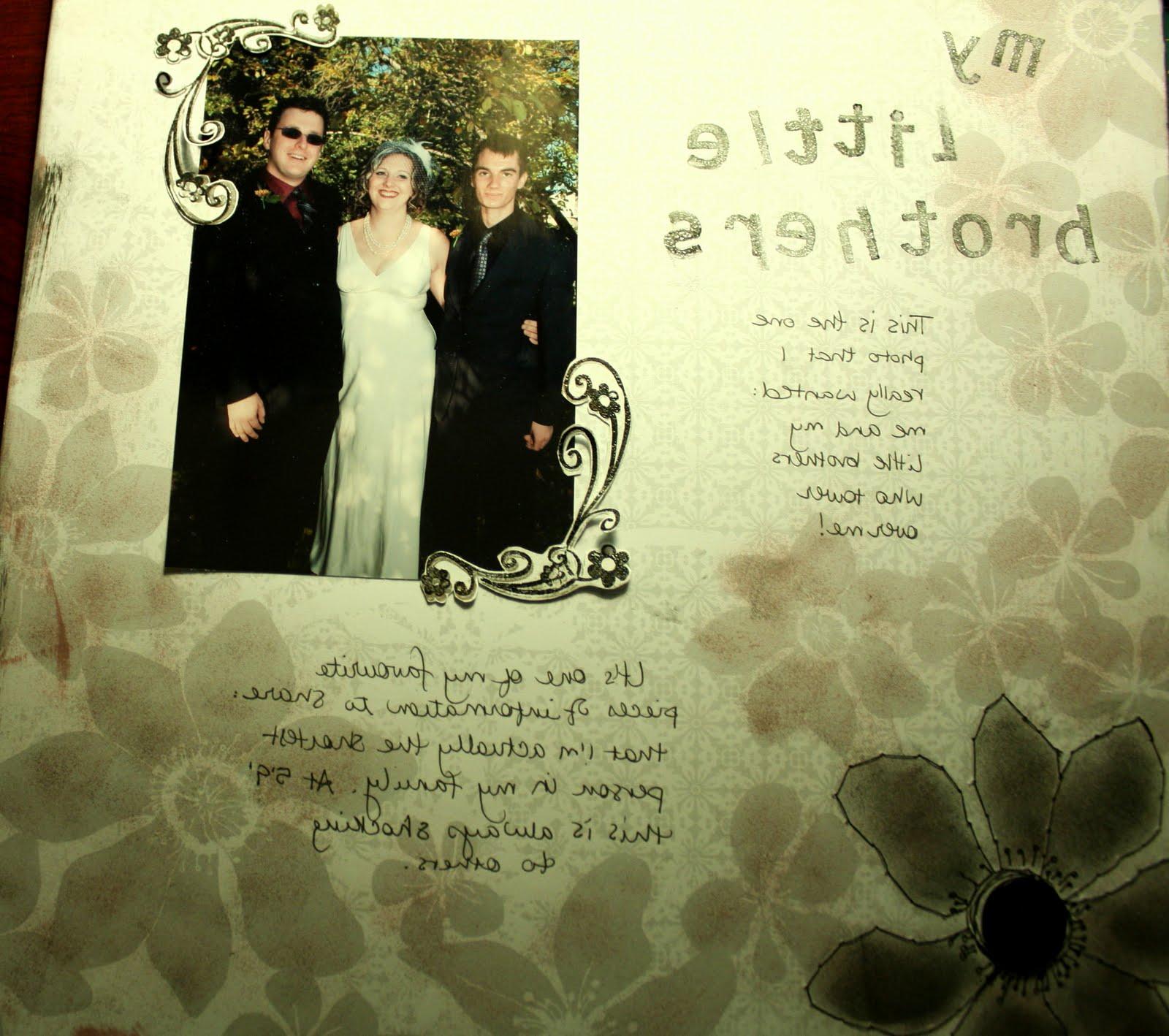 wedding scrapbook black damask