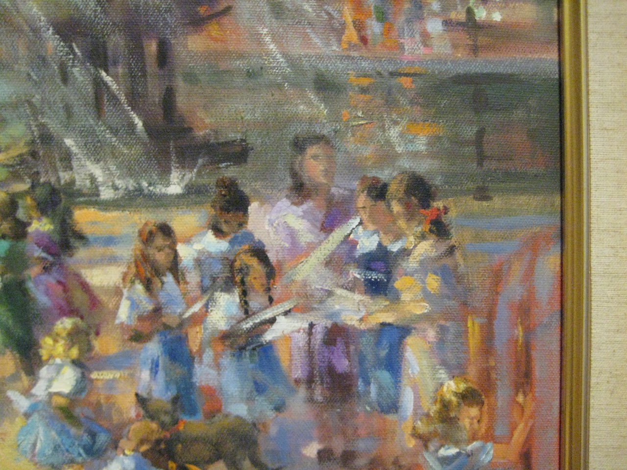 Jane Haher Painting of Bethesda Fountain