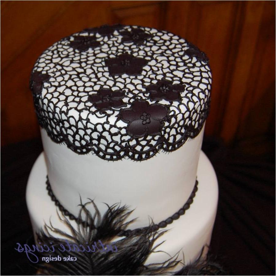 Winter Snowflake Wedding Cake