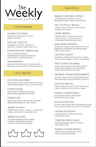 The Weekly Brewhouse & Kitchen menu 1