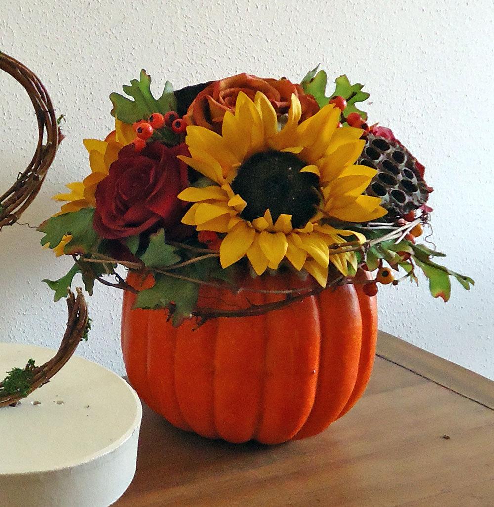 Centerpiece Orange Pumpkin