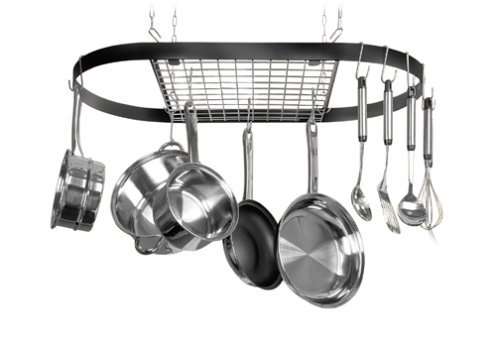 Kinetic Classicor Series Wrought-Iron Oval Pot Rack