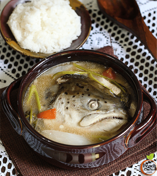 Sinigang na Ulo ng Salmon (Salmon Head in Tamarind Soup)