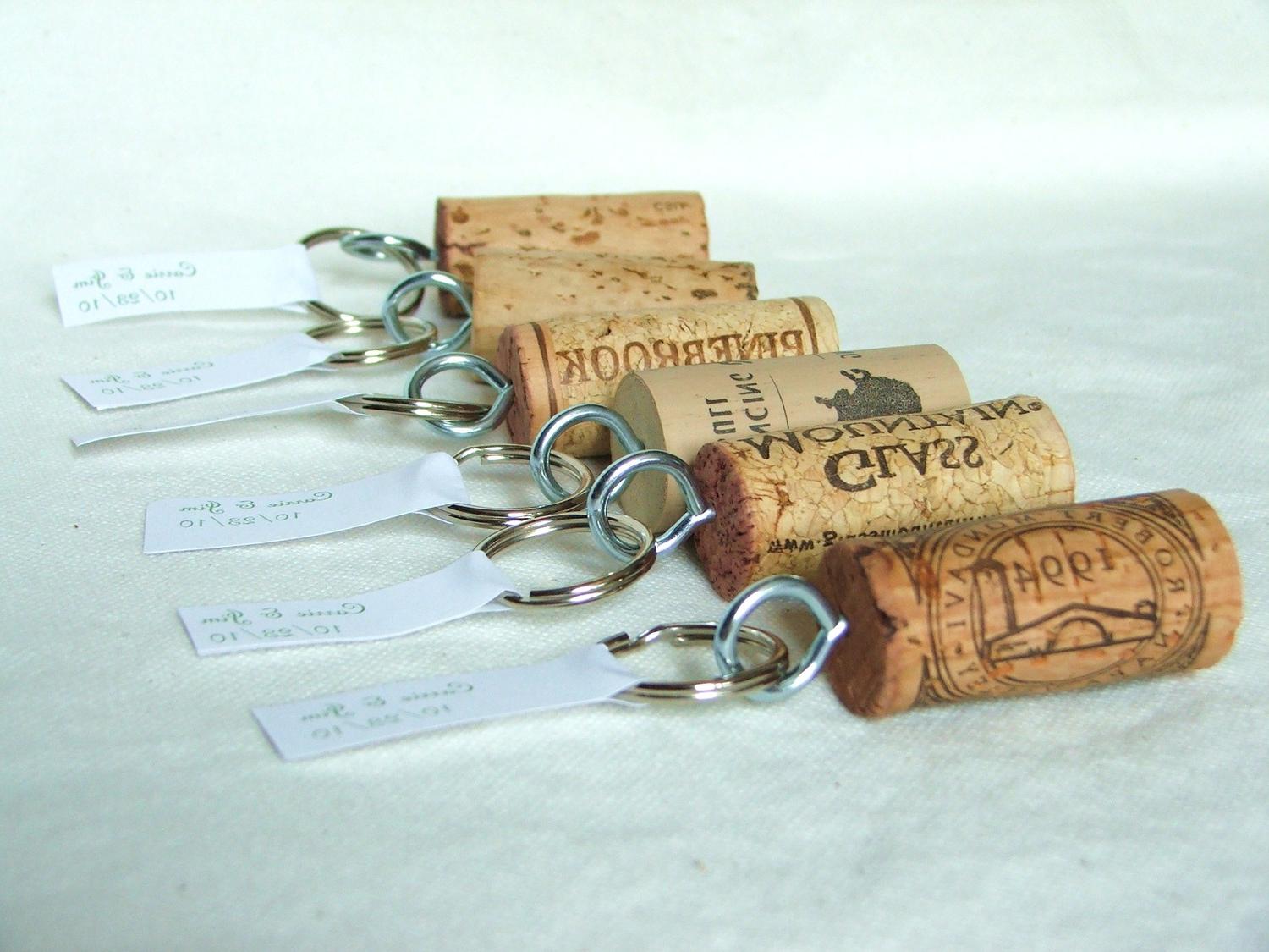 Keychain Wine Corks- Wedding