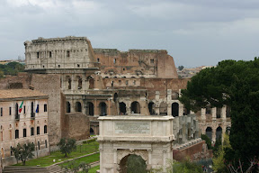 The Colosseum and the Forum