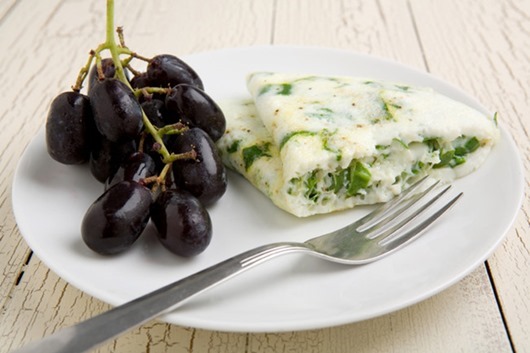 Egg white and spinach omelet Egg white and spinach omelet