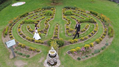 Photos of Energy labyrinth and geometric shapes Park