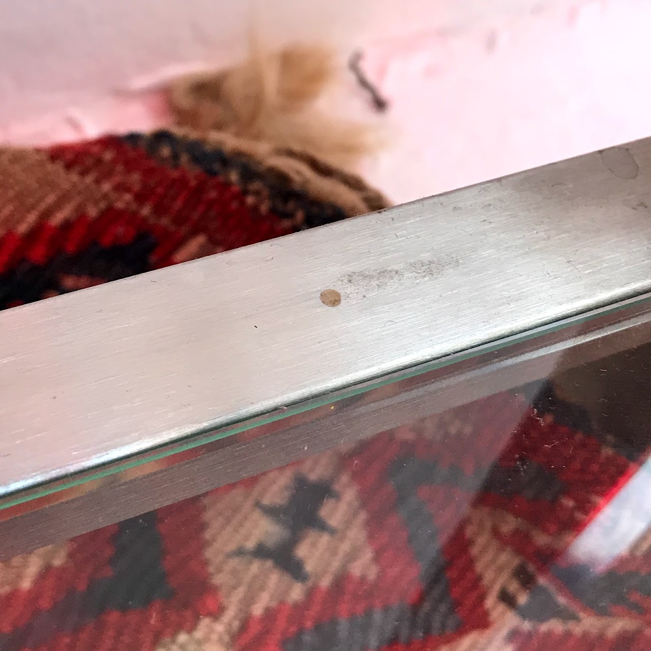 Chrome and Plate Glass Etagere