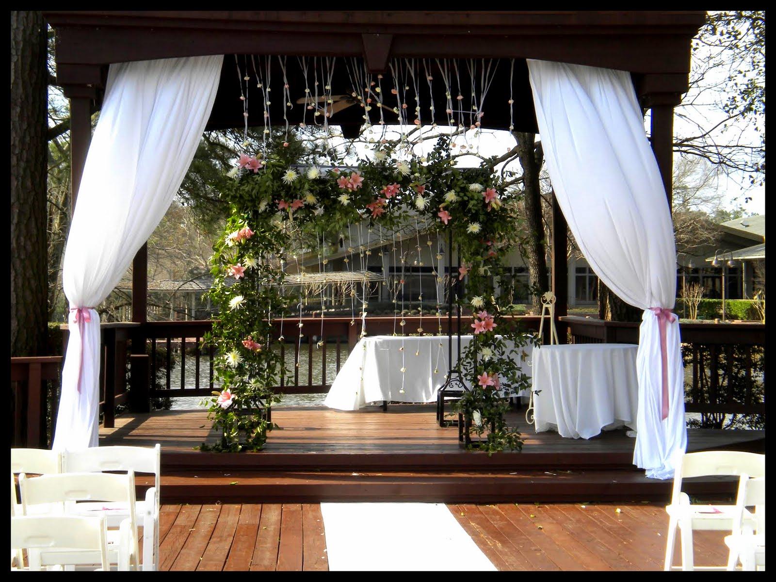 wedding aisle altar fall