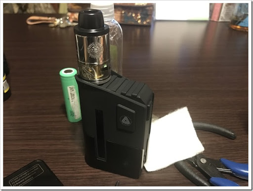 IMG 3109 thumb - 【味出ます】AUGVAPE MerlinRDTAの紹介レビュー！なにこれ怖いってレベルの爆煙！そりゃ0.2Ωで組んだら大変なことになるよね～の巻【ミスト超出ます/VAPE/RDTA/電子タバコ】