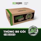 Thùng 80 Gói Khăn Ướt Lau Giày Sneaker Wipes Gói 25 Tờ Làm Sạch Nhanh Chóng Các Vết Bẩn