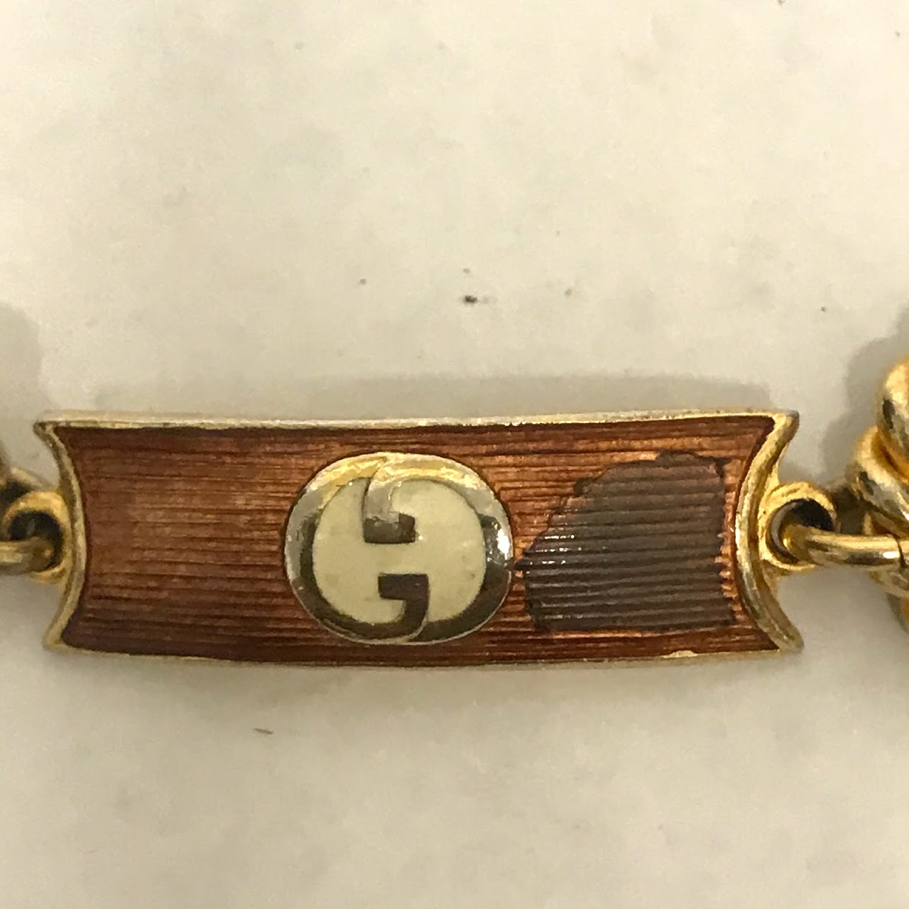 Gucci Enameled Metal Belt