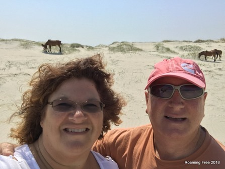 Our selfie with the horses