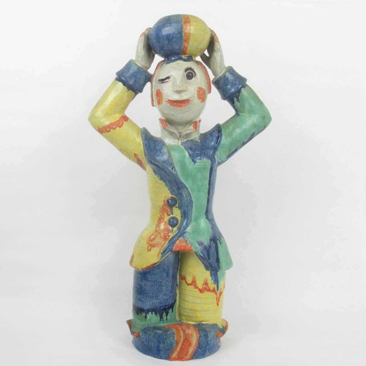 Vintage Austrian Clown Lamp Base